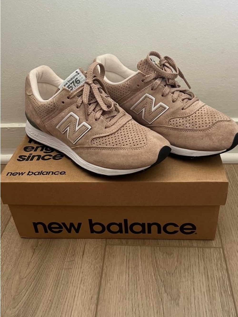 New Balance Women’s 574 Suede Sneakers - Taupe Pink